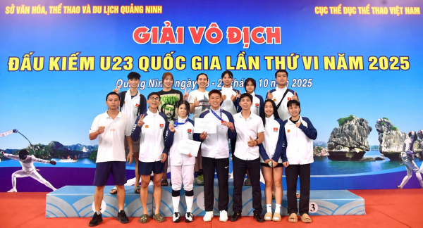 Thể thao CAND đoạt nhiều huy chương tại Giải Vô địch Đấu kiếm U23 Quốc gia 2025 -0