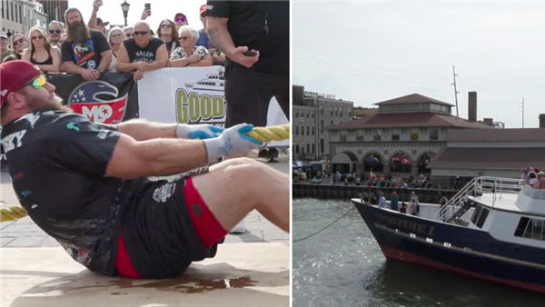 Người kéo tàu nặng 118 tấn