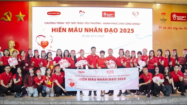 Dai-ichi Life Việt Nam tiếp tục triển khai Chương trình Hiến máu nhân đạo 2025 tại TP Hà Nội