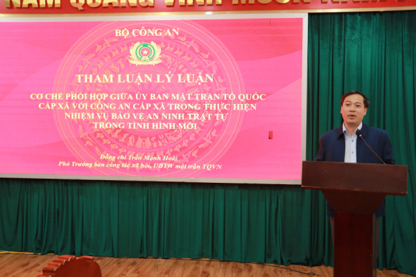 Hoàn thiện cơ chế, chính sách và hậu cần đảm bảo để Công an cấp xã hoàn thành xuất sắc nhiệm vụ được giao -0