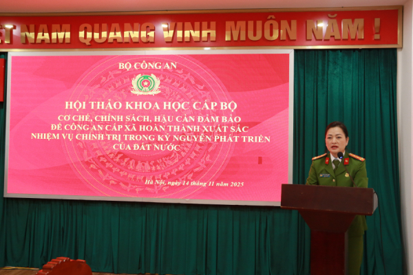 Hoàn thiện cơ chế, chính sách và hậu cần đảm bảo để Công an cấp xã hoàn thành xuất sắc nhiệm vụ được giao -0