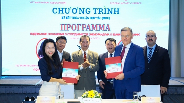 Tăng cường hợp tác quốc tế trong lĩnh vực công chứng