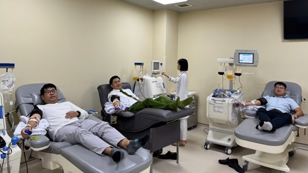 Cán bộ, giảng viên Học viện CSND kịp thời hiến máu cứu người