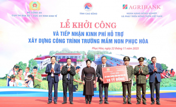 Cụm thi đua số 1 khởi công xây dựng Trường mầm non Phục Hòa, Cao Bằngd -0