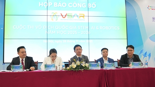 Phát động Cuộc thi Vô địch Quốc gia STEM, AI và Robotics năm học 2025-2026