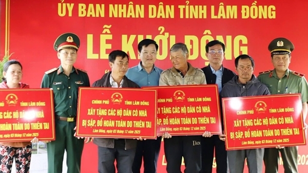 Thực hiện “Chiến dịch Quang Trung” xây dựng nhiều căn nhà cho người dân ở Lâm Đồng