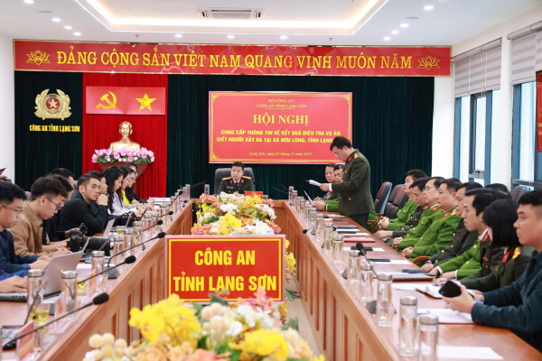 Giám đốc Công an tỉnh Lạng Sơn chủ trì hội nghị thông tin chính thức vụ án Đoàn Văn Sáng giết người -0