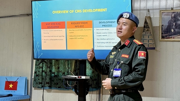 Cảnh sát Việt Nam thiết kế thành công Hệ thống quản lý tội phạm tại Nam Sudan