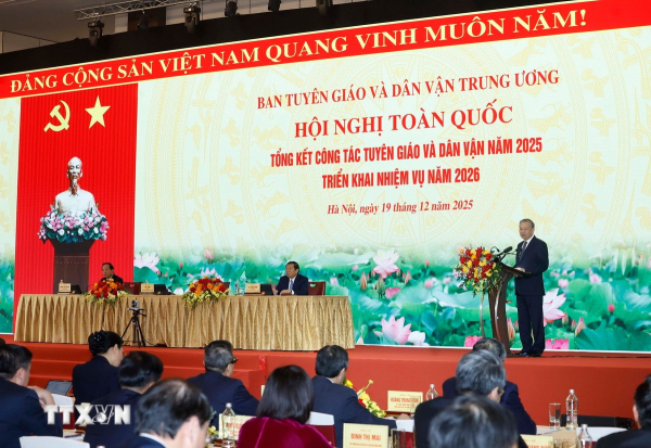 Toàn văn bài phát biểu của Tổng Bí thư Tô Lâm tại Hội nghị toàn quốc tổng kết công tác Tuyên giáo và Dân vận -0