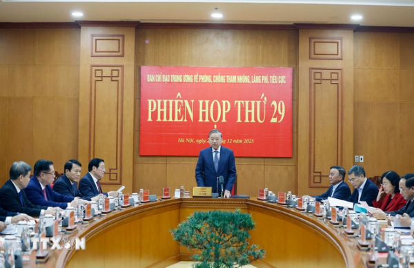 Phiên họp thứ 29 của Ban Chỉ đạo Trung ương về Phòng, chống tham nhũng, lãng phí, tiêu cự -0
