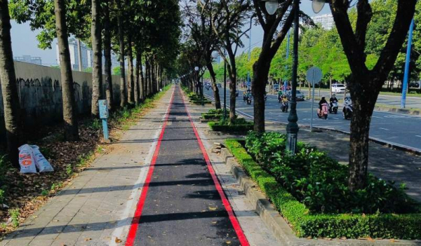 Trải nghiệm làn đường riêng cho xe đạp đầu tiên tại TP Hồ Chí Minh -0