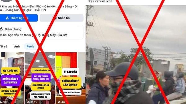 Không lan truyền các nội dung xuyên tạc về công tác giải phóng mặt bằng