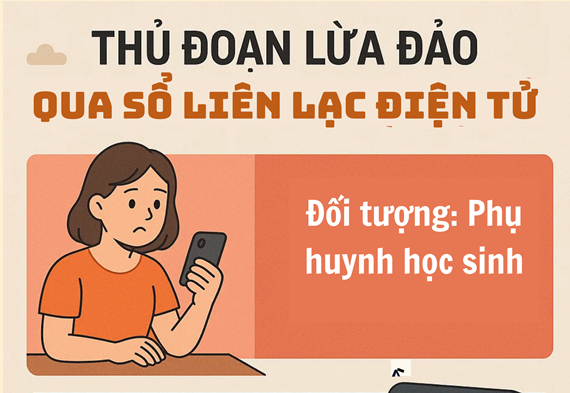 Cảnh giác với thủ đoạn lừa đảo mạo danh “Sổ liên lạc điện tử”