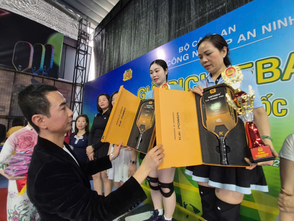 Sôi nổi Giải Pickleball chào mừng Đại hội Đảng lần thứ XIV do Cục Công nghiệp an ninh tổ chức -0