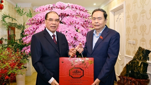 Chủ tịch Quốc hội Trần Thanh Mẫn thăm, tri ân nguyên lãnh đạo Đảng, Nhà nước