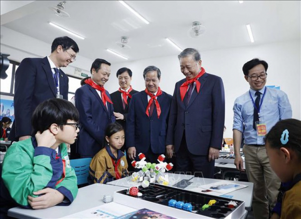 Tổng Bí thư Tô Lâm dự lễ khánh thành trường phổ thông nội trú liên cấp tại Điện Biên -0