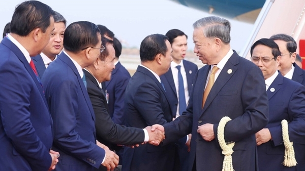 Tổng Bí thư Tô Lâm bắt đầu chuyến thăm cấp Nhà nước tới Vương quốc Campuchia
