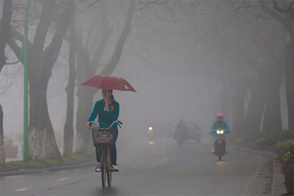 Miền Bắc sáng sớm mưa phùn và sương mù, trưa chiều hửng nắng ấm -0