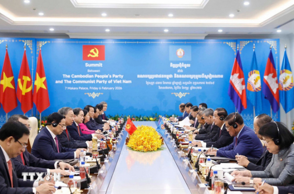 Tổng Bí thư: Việt Nam coi trọng và ưu tiên phát triển mối quan hệ với Campuchia -1