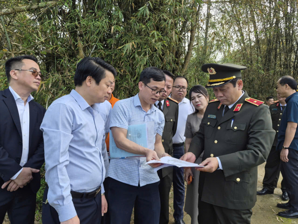 Rà soát triển khai Kế hoạch 22 của Đảng ủy Công an Trung ương và khảo sát xây trường mầm non Hoàng Văn Thụ tại Lạng Sơn -0