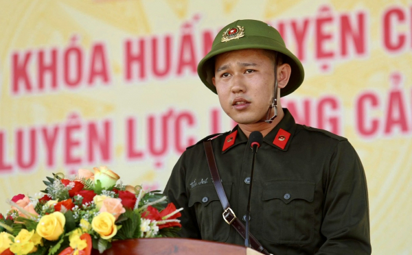 Hơn 1.300 tân binh CSCĐ bước vào thời gian huấn luyện -0