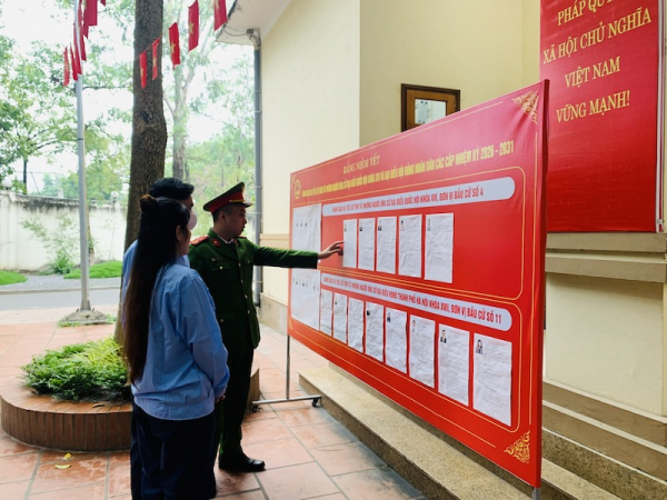 Trại tạm giam số 1, Công an TP Hà Nội đảm bảo quyền bầu cử của các cử tri 