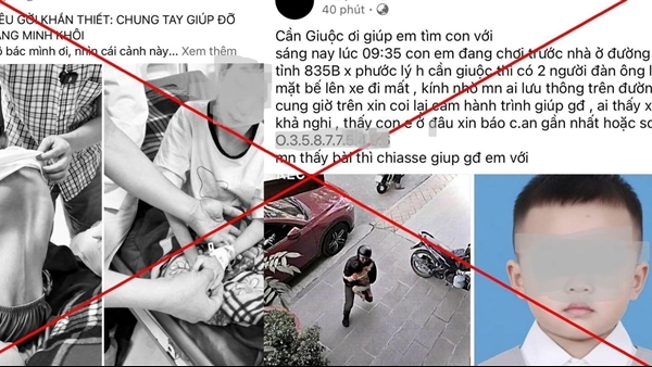 Tây Ninh: Thông tin đăng tải trên mạng về cháu bé bị bắt cóc là sai sự thật