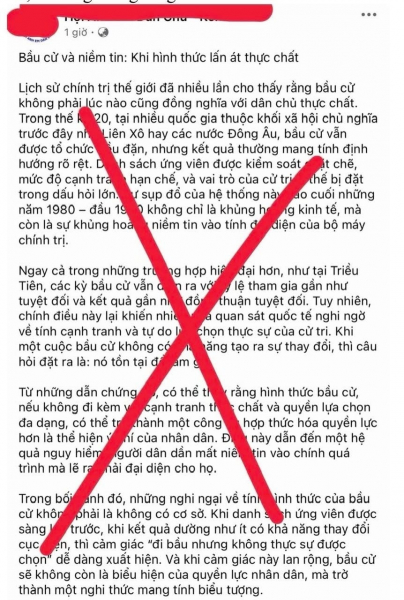 Thành công cuộc bầu cử bác bỏ những thủ đoạn bôi nhọ trơ trẽn -0