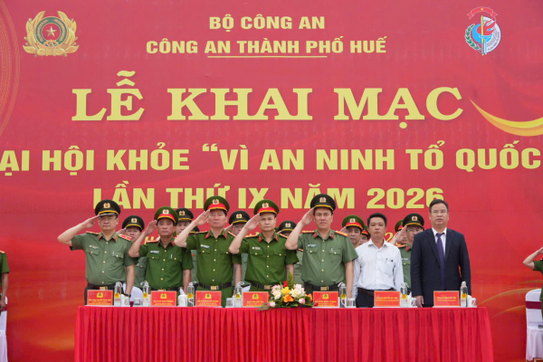 Công an TP Huế khai mạc Đại hội khỏe Vì an ninh Tổ quốc lần thứ IX -0
