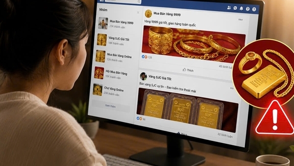 Cảnh giác với thủ đoạn lừa đảo khi mua vàng online