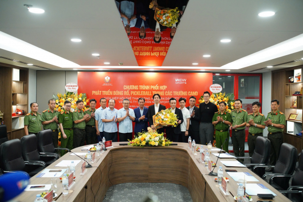 Hiệp hội Thể thao CAND Việt Nam phối hợp New Sports phát triển bóng rổ, pickleball trong các trường Công an nhân dân -1