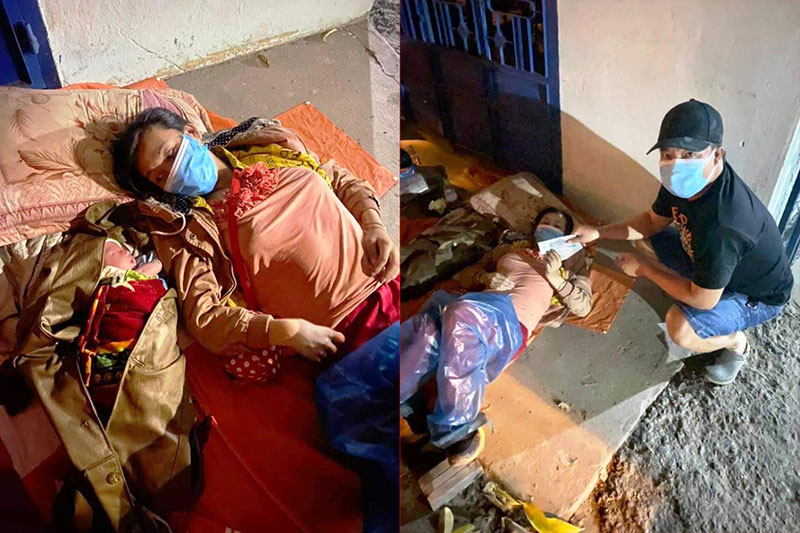 Bé 9 ngày tuổi vượt 1.500 km cùng ba mẹ bằng xe máy về quê -0