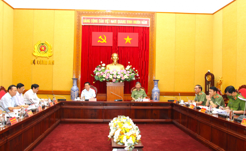 Đoàn kiểm tra của Ban Bí thư làm việc với Ban Thường vụ Đảng ủy Công an Trung ương -0