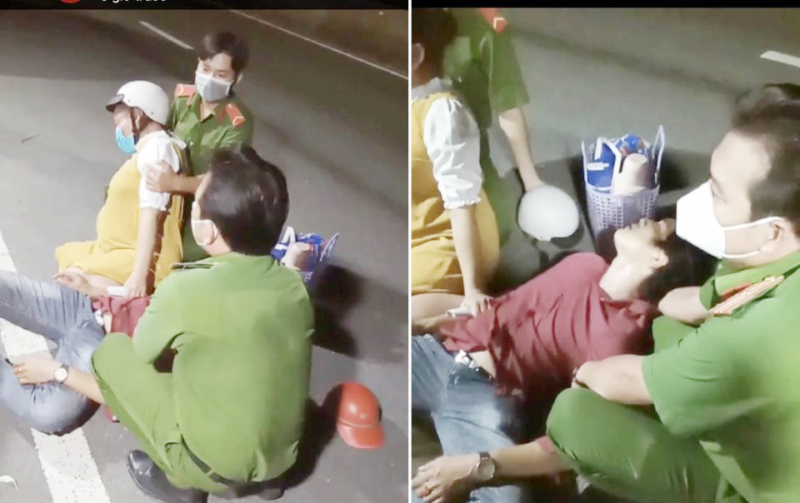 Công an chốt kiểm soát giúp sản phụ đi sinh an toàn  -0