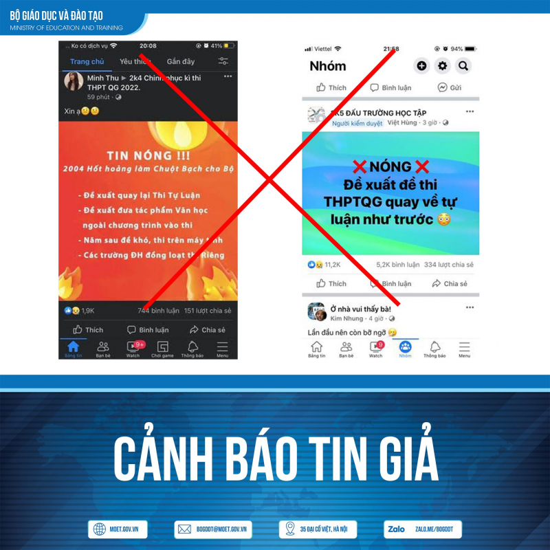 Thông tin về đổi hình thức thi tốt nghiệp THPT năm 2022 là sai sự thật -0