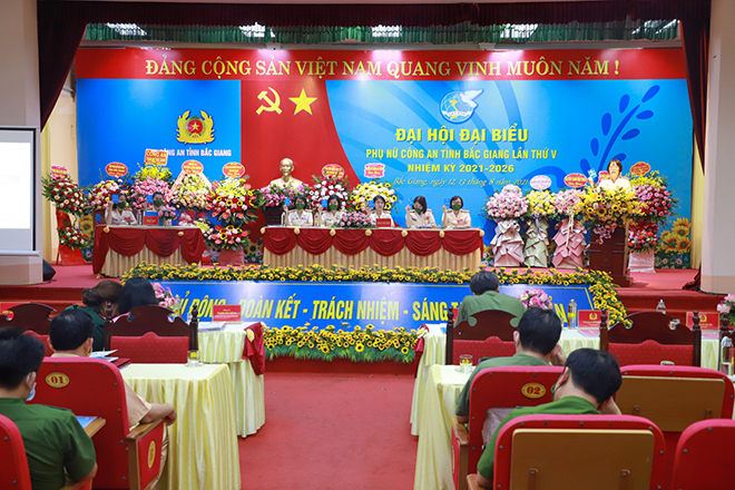 Đại hội đại biểu phụ nữ Công an tỉnh Bắc Giang lần thứ V diễn ra thành công tốt đẹp -0