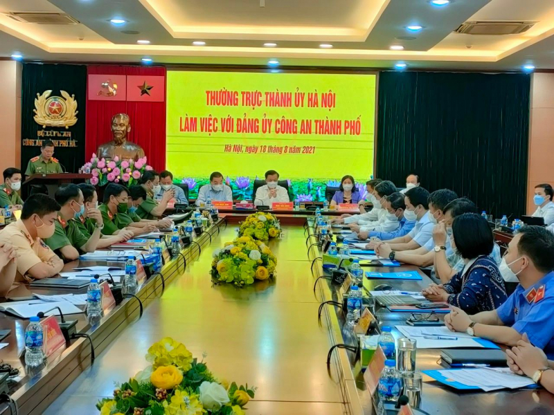 Công an Hà Nội đảm bảo ANTT vừa tích cực phòng, chống dịch -0