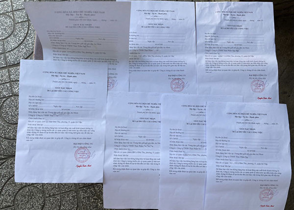 Tiềm ẩn nhiều nguy cơ từ các loại “giấy đi đường” được ký khống, giả mạo -1
