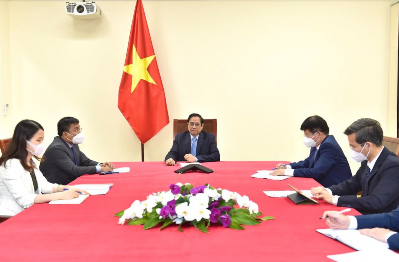 Pfizer sẽ đẩy nhanh tiến độ giao vaccine, sẵn sàng hợp tác về thuốc điều trị COVID-19 với Việt Nam -0