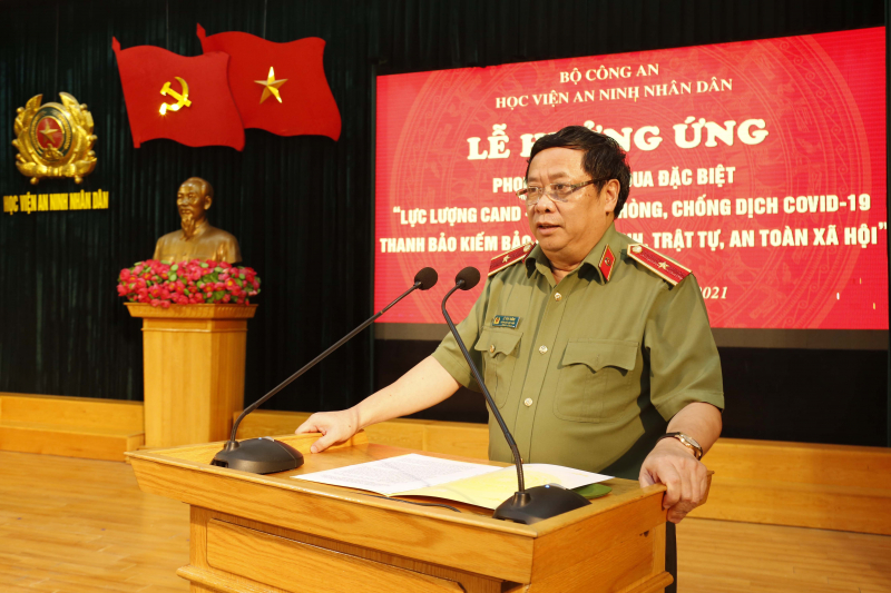 Học viện ANND hưởng ứng phong trào thi đua “Lực lượng CAND-Lá chắn phòng, chống dịch COVID-19” -0