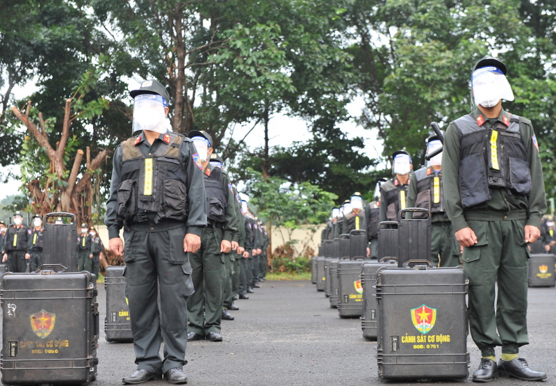 Trung đoàn CSCĐ Tây Nguyên xuất quân chi viện cho Vũng Tàu chống dịch -0