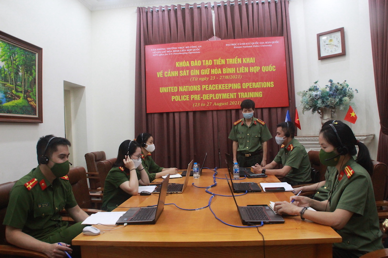Tổ chức khoá đào tạo về gìn giữ hoà bình Liên Hợp quốc cho cán bộ Công an -0