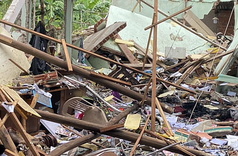 Phát hiện nhiều kíp điện và thuốc nổ tại hiện trường vụ nổ khiến 2 vợ chồng tử vong -0