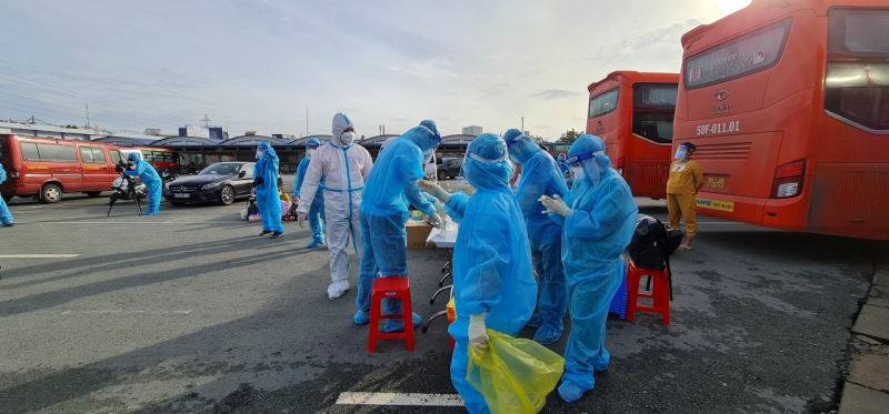 Bạc Liêu đón 200 công dân từ TP Hồ Chí Minh về quê -1