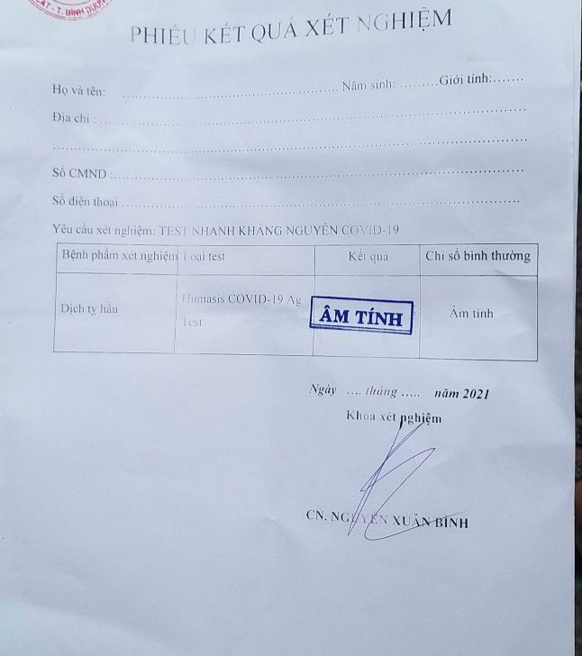 Khởi tố hai đối tượng mua bán 130 giấy xét nghiệm COVID-19 -0