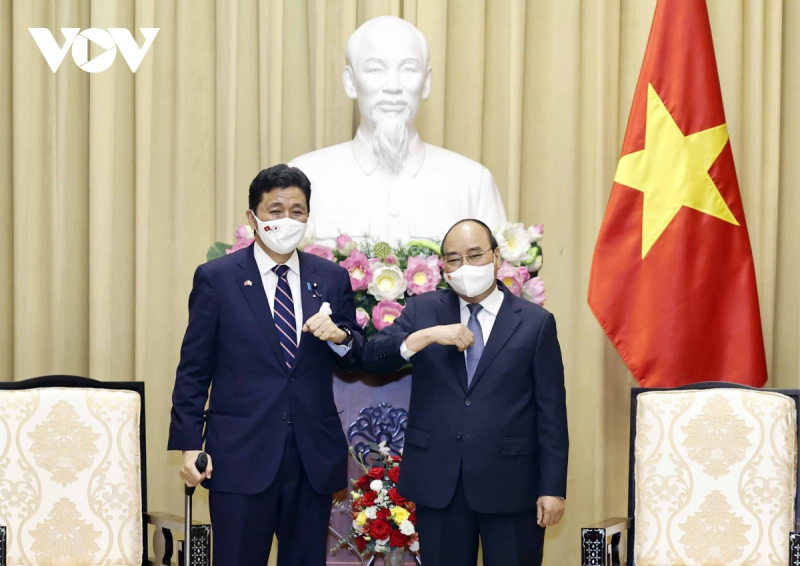 Chủ tịch nước Nguyễn Xuân Phúc tiếp Bộ trưởng Quốc phòng Nhật Bản -0