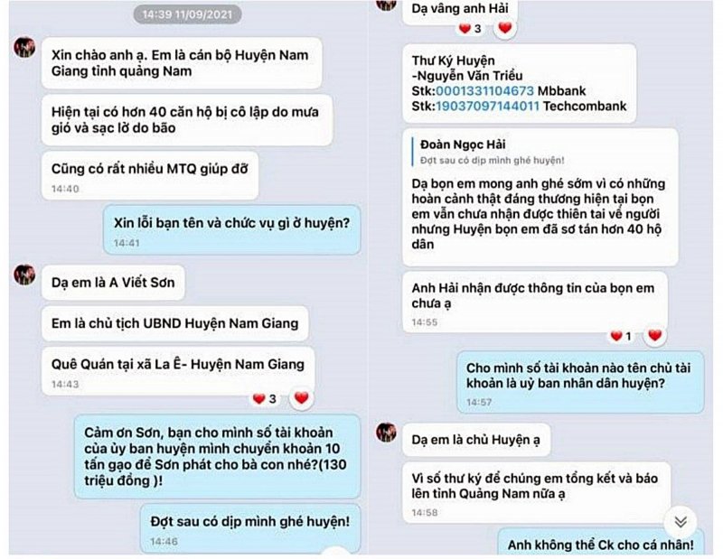 Xác minh đối tượng mạo danh Chủ tịch huyện xin gạo cứu trợ -0