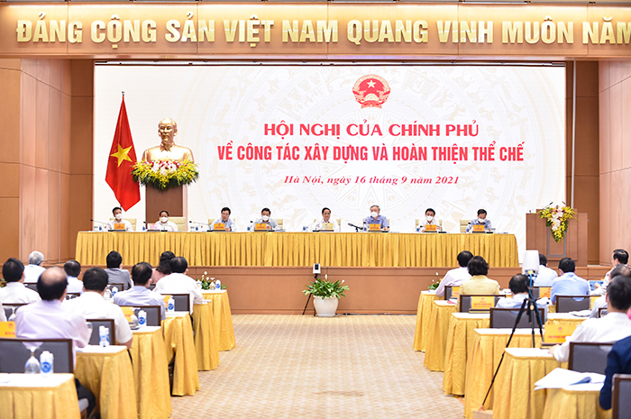 Thủ tướng chủ trì hội nghị về xây dựng và hoàn thiện thể chế -0
