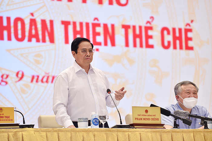 Thủ tướng chủ trì hội nghị về xây dựng và hoàn thiện thể chế -0