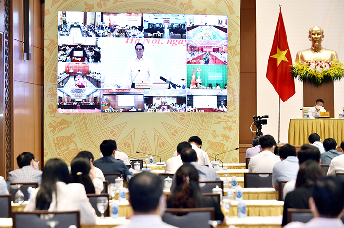 Thủ tướng chủ trì hội nghị về xây dựng và hoàn thiện thể chế -0
